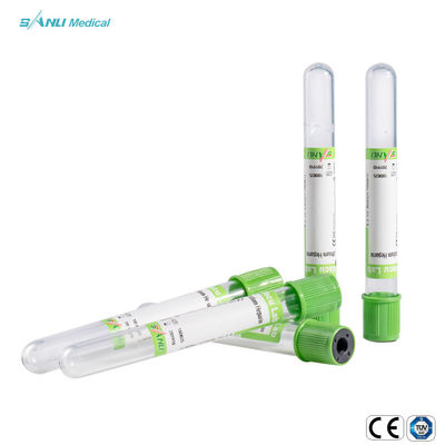 Lityum heparin / sodyum heparin katkı kabı tipi vakumlu kan toplama tüpü