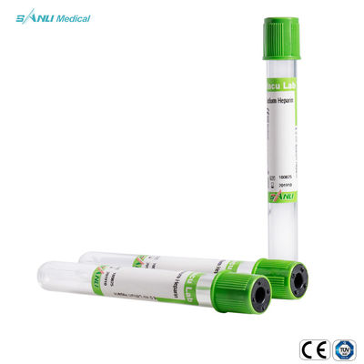Lityum heparin / sodyum heparin katkı kabı tipi vakumlu kan toplama tüpü