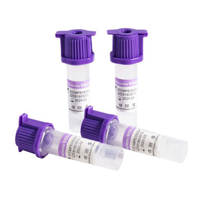 K2EDTA Medikal Mikro Kan Alma Tüpü 8x45mm 0.25 0.5ml