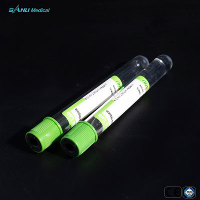 Kan Alma PET Malzemesi İçin 5ml Sodyum Heparin Yeşil Üst Tüp