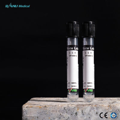 %3.8 Trisodyum Sitrat Çözeltisi ile Tek Kullanımlık ESR Kan Alma Tüpü PET