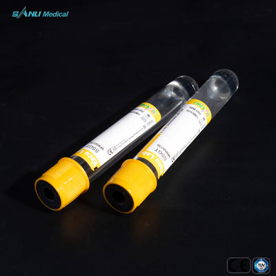 Tek Kullanımlık PET Vakumlu Kan Alma Tüpleri Jel 16x100mm ile Pıhtı Aktivatörü