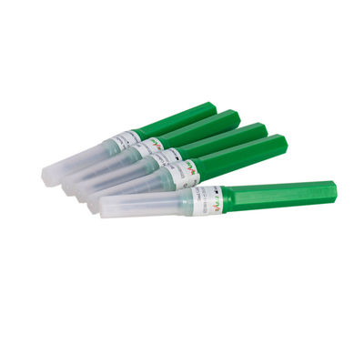 Yeşil Asepsis Kan Alma İğneleri ISO9001 21G 1'' 0.8x25mm