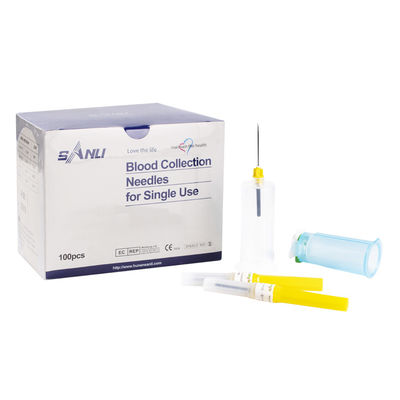 Tek Kullanımlık Kan Alma İğneleri 20G Sarı Etilen Oksit Sterilize