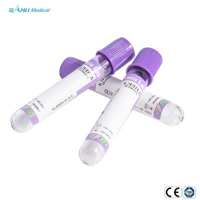 Kan Rutin Testi Cam Kan Alma Tüpleri 2 Ml EDTA K2 Katkı Lavanta Top