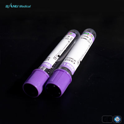 Hematoloji Tayini için CE Onaylı Cam Kan Alma Tüpleri EDTA K3 13x75mm