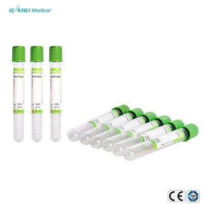Kan Alma için Cam Lityum Heparin 2ml Yeşil Tüp