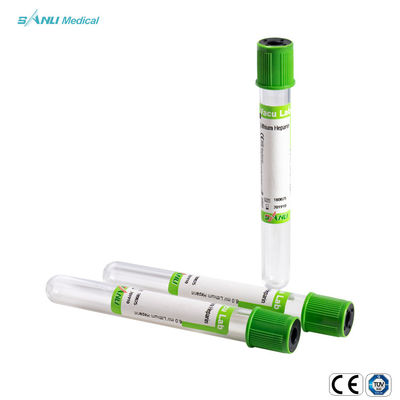 Kan Alma için Cam Lityum Heparin 2ml Yeşil Tüp