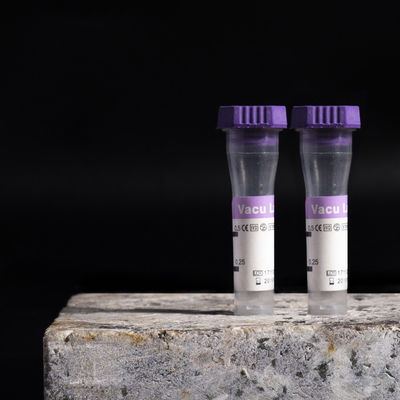 K3 EDTA Mikro EDTA Tüpleri 0.2ml Kılcal Mor Tüp