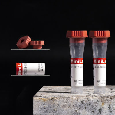 Pıhtı Aktivatör Kılcal Kan Alma Tüpleri Kırmızı Lastik Kapak 8x45mm