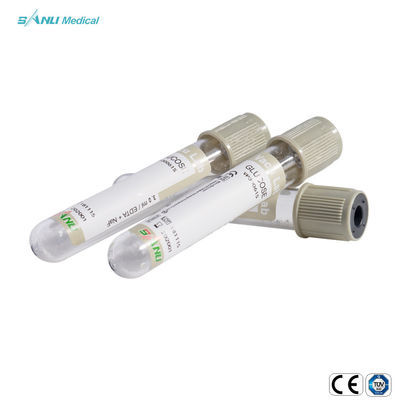 3ml Glikoz Tıbbi Cam Kan Alma Tüpleri Tek Kullanımlık ISO9001 Onaylandı