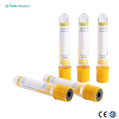 Jel Pıhtı Katkı Maddesi SSGT Cam Vakumlu Kan Alma Tüpü 5-9ml IVD 16x100mm