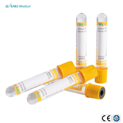 Jel Pıhtı Katkı Maddesi SSGT Cam Vakumlu Kan Alma Tüpü 5-9ml IVD 16x100mm