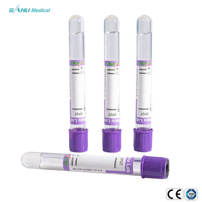 Tıbbi Muayene için ISO9001 EDTA Vakum Tüpü 2ml 3ml PET Malzeme