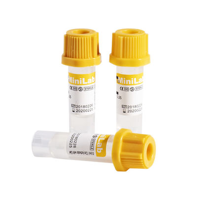 Tek Kullanımlık Tıbbi Mikro Kan Alma Tüpü 0.5ml ISO13485 8x45mm