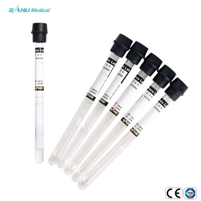 CE ESR Cam Vakumlu Kan Alma Tüpü 1.6ml Tek Kullanımlık %3.8 Sodyum Sitrat